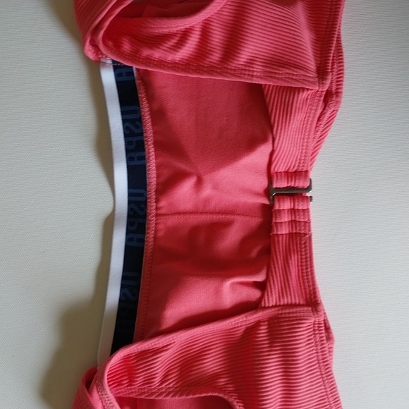 US POLO ASSN SPORTS BRA TOP PINK NEW! - Picture 4 of 6